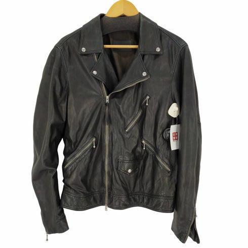 オールセインツ ALL SAINTS WICK BIKER ラムレザーダブルライダースジャケット メンズ JPN:M