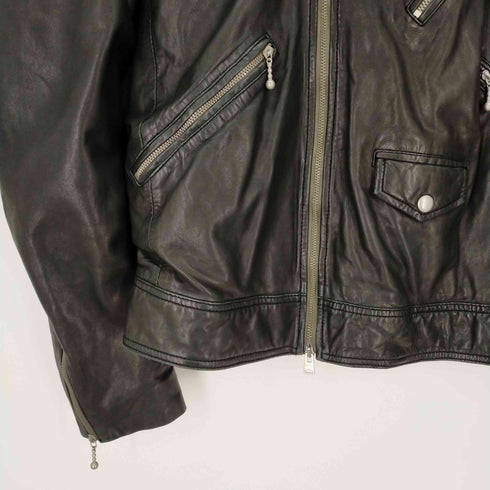 オールセインツ ALL SAINTS WICK BIKER ラムレザーダブルライダースジャケット メンズ JPN:M