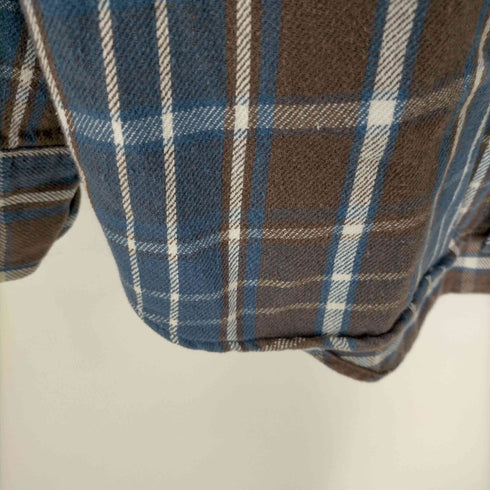 アヴィレックス AVIREX コットンヘビーチェックネルシャツ メンズ import:L