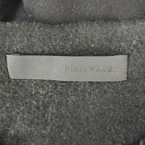 パンクレイブ PUNK RAVE チェーンデザイン ロゴプリント ドルマンスリーブ カットオフ Vネック スウェット プルオーバー レディース FREE