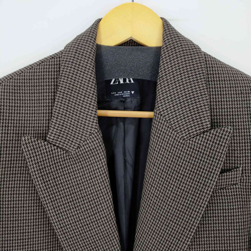 ザラ ZARA OVERSIZED PLAID BLAZER レディース JPN:S
