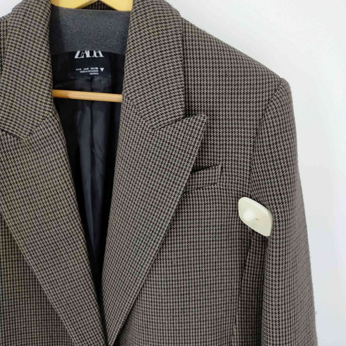 ザラ ZARA OVERSIZED PLAID BLAZER レディース JPN:S