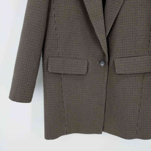 ザラ ZARA OVERSIZED PLAID BLAZER レディース JPN:S