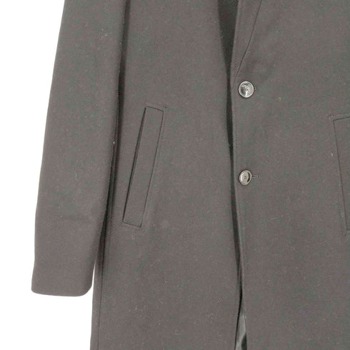ザラ ZARA メルトンウール ロングチェスターコート メンズ JPN:M