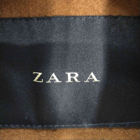 ザラ ZARA メルトンウール ロングチェスターコート メンズ JPN:M