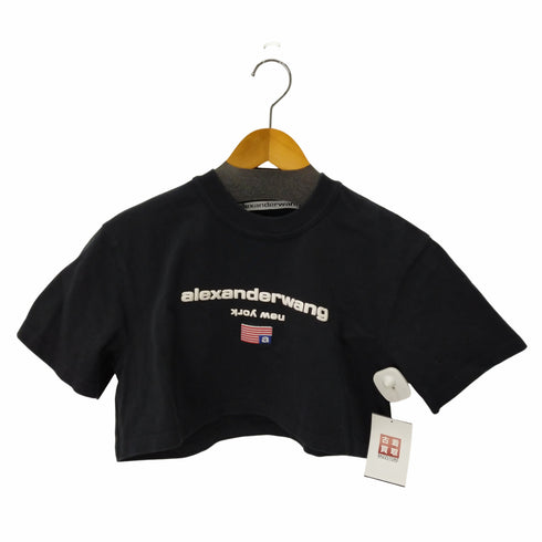 アレキサンダーワン Alexander Wang ロゴプリント クロップド S/S Tシャツ レディース JPN:S