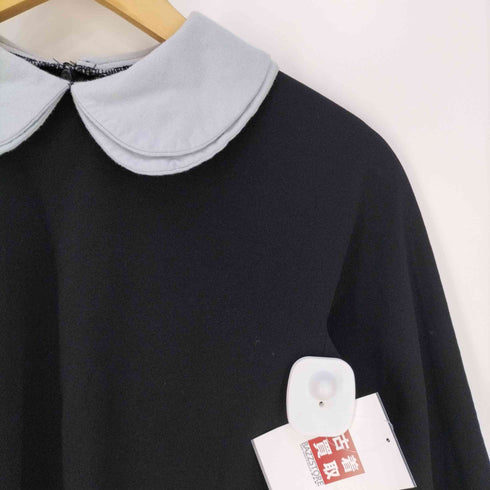 コムデギャルソンコムデギャルソン COMME des GARCONS COMME des GARCONS AD2013 特殊加工 二重 丸襟 プルオーバーブラウス レディース JPN:XS