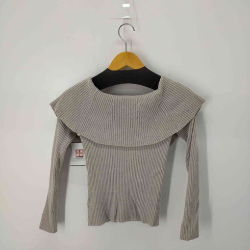 フレイアイディー FRAY I.D 22SS ビックカラーリブニット セーター レディース ONE SIZE