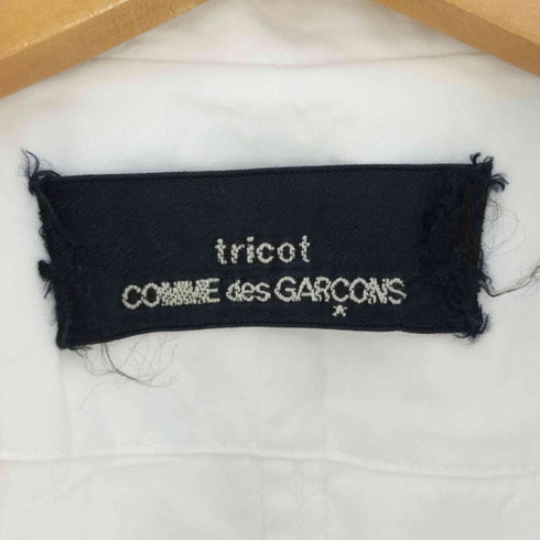 トリココムデギャルソン tricot COMME des GARCONS 丸襟 カーブタック ドルマンスリーブ シャツブラウス レディース