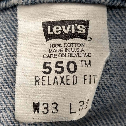 リーバイス Levis 550 RELAXED FIT ジップフライデニムパンツ メンズ US:32-33