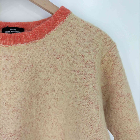 トリココムデギャルソン tricot COMME des GARCONS AD1995 90s ウールナイロンアクリル クルーネッククロップドニット レディース