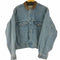 ゲスジーンズ GUESS JEANS レザー切替 デニムジャケット メンズ import:M
