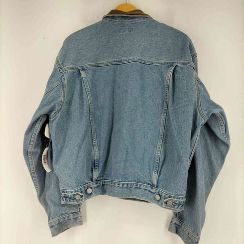 ゲスジーンズ GUESS JEANS レザー切替 デニムジャケット メンズ import:M