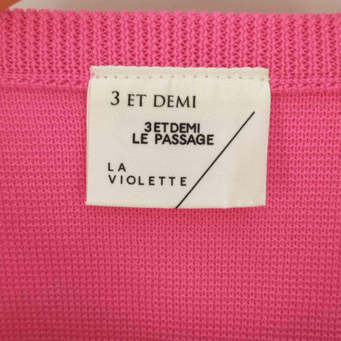 ドットアンドストライプスチャイルドウーマン Dot&Stripes CHILD WOMAN 3ET DEMI LA VIOLETTE AMOSSAミラノリブカーディガン レディース FREE