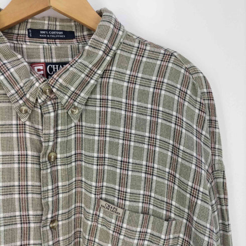チャップスラルフローレン CHAPS RALPH LAUREN コットン ボタンダウンチェックシャツ メンズ import:XXL