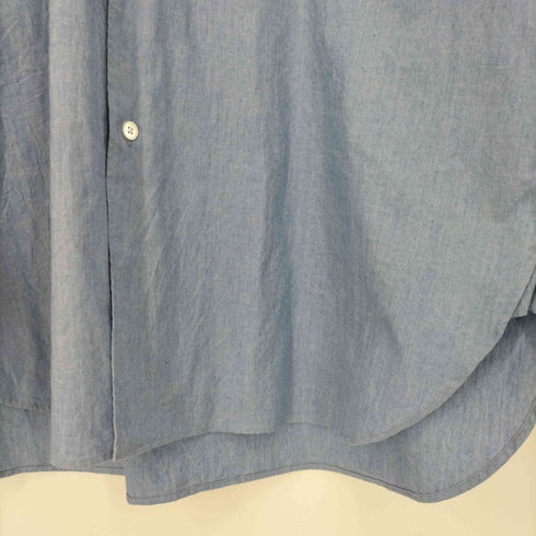 アルテリア ULTERIOR 23AW INDIGO C/S CHAMBRAY OVERLAID SHIRT インディゴ コットンシルク シャンブレー オーバーレイド シャツ メンズ JPN:4