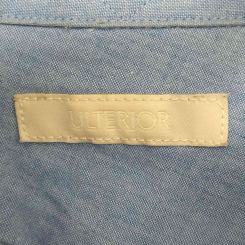 アルテリア ULTERIOR 23AW INDIGO C/S CHAMBRAY OVERLAID SHIRT インディゴ コットンシルク シャンブレー オーバーレイド シャツ メンズ JPN:4
