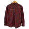 パパス papas チェック コットンレギュラーシャツ メンズ import:M