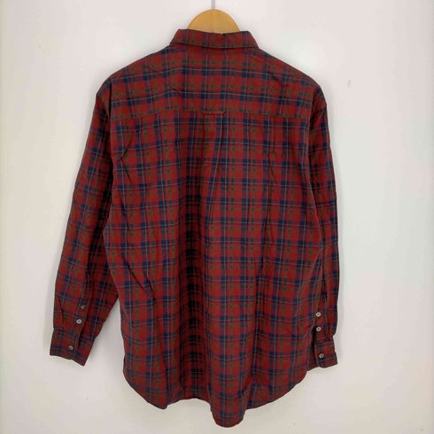パパス papas チェック コットンレギュラーシャツ メンズ import:M
