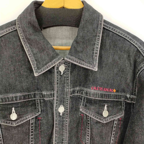カステルバジャック castelbajac 背面刺繍 ブラックデニムジャケット メンズ 5