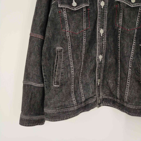 カステルバジャック castelbajac 背面刺繍 ブラックデニムジャケット メンズ 5