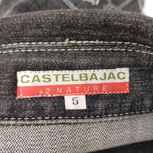 カステルバジャック castelbajac 背面刺繍 ブラックデニムジャケット メンズ 5
