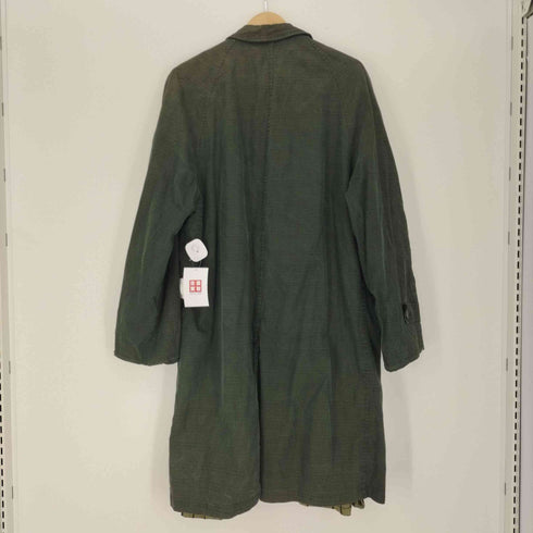 シアーズ Sears 70-80S ALL WEATHER COAT 裏地 サテン ストライプ チェック柄 ステンカラー コート メンズ