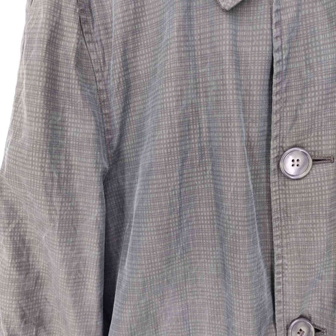 シアーズ Sears 70-80S ALL WEATHER COAT 裏地 サテン ストライプ チェック柄 ステンカラー コート メンズ
