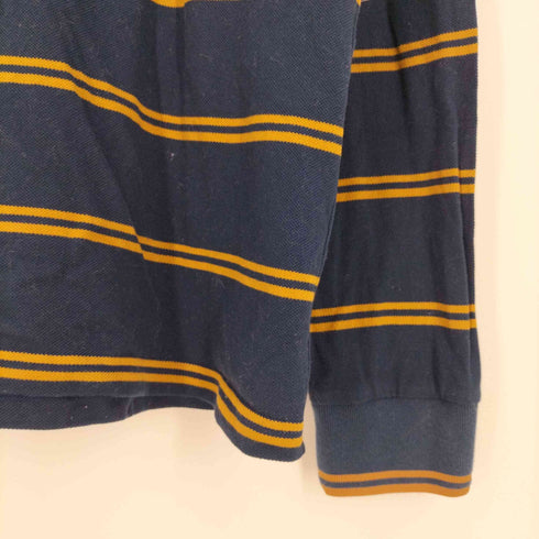 フレッドペリー FRED PERRY 別注 ロゴ刺繍 ロングスリーブ ボーダーTシャツ メンズ import:L
