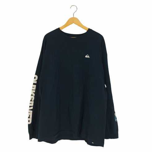 クイックシルバー Quiksilver メキシコ製 アームロゴプリント ロングスリーブTシャツ メンズ import:XXL