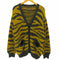 ショット ニューヨーク Schott NYC MOHAIR ZEBRA CARDIGAN モヘア混 トラ柄 ゼブラ柄 ダブルジャガード カーディガン ニット メンズ import:L