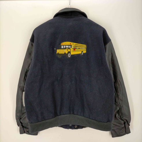カナダ スポーツウェアー CANADA SPORTSWEAR CO. KATHY SCHOOL BUS ライナー付き 袖レザー切替 スタジャン メンズ