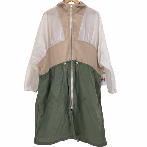 ザラ ZARA カラーブロックオーバーサイズレインコート レディース import:M