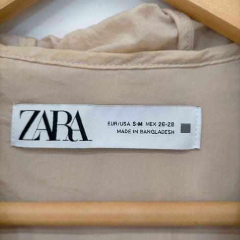 ザラ ZARA カラーブロックオーバーサイズレインコート レディース import:M