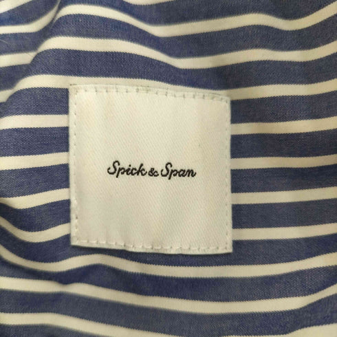 スピックアンドスパン Spick and Span パールボタンギャザースリーブストライプシャツ レディース FREE