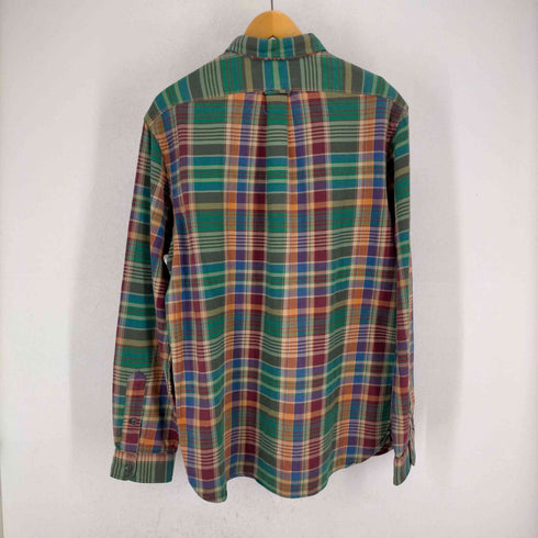 ラルフローレン RALPH LAUREN 90-00S チェック柄 BDネルシャツ メンズ import:L