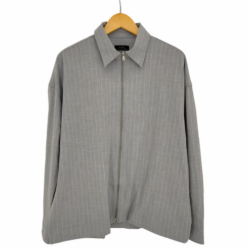 ザラ ZARA ストライプ ボックスフィット ブルゾン メンズ import:L