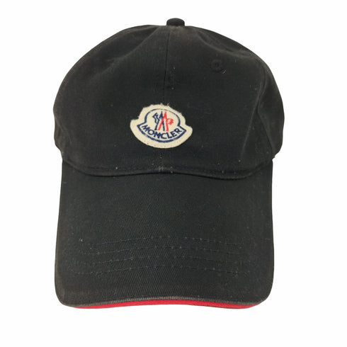 モンクレール MONCLER BERRETTO BASEBALL ベースボールキャップ フェルトロゴパッチ BLACK(999) メンズ