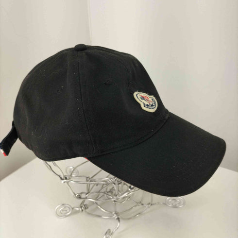 モンクレール MONCLER BERRETTO BASEBALL ベースボールキャップ フェルトロゴパッチ BLACK(999) メンズ