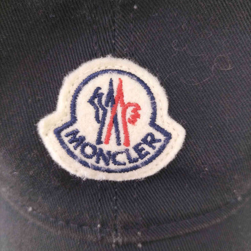 モンクレール MONCLER BERRETTO BASEBALL ベースボールキャップ フェルトロゴパッチ BLACK(999) メンズ