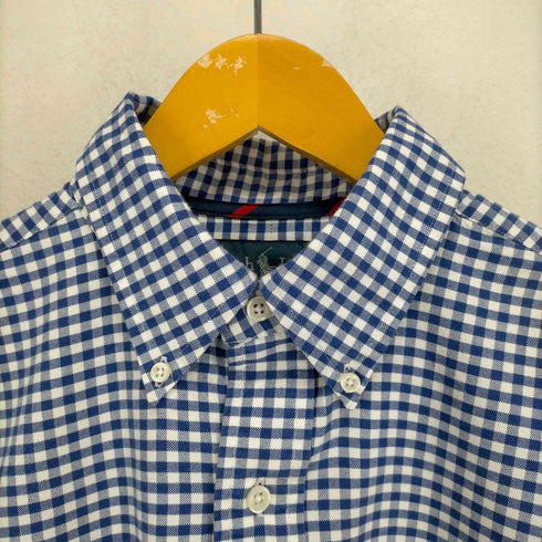 ラルフローレン RALPH LAUREN 00S ポニー刺繍 ギンガムチェック BDシャツ メンズ import:M
