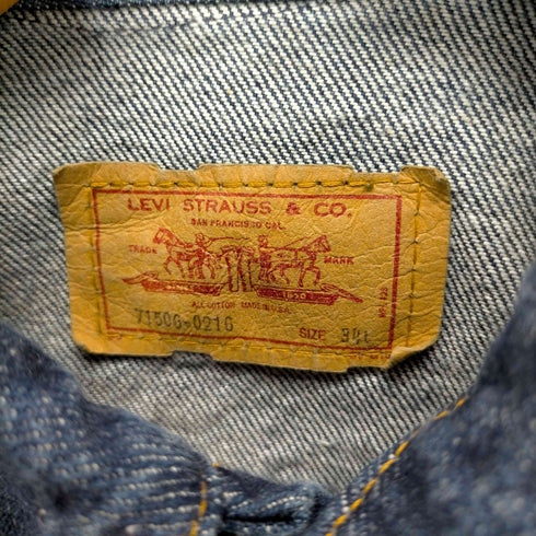 リーバイス Levis 00S 71506-0216 USA製 デニム トラッカージャケット レディース 34L