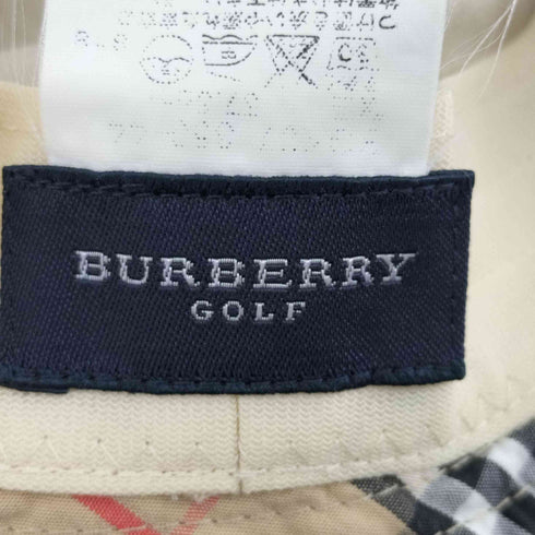 バーバリーゴルフ BURBERRY GOLF ロゴ刺繍 バケットハット レディース