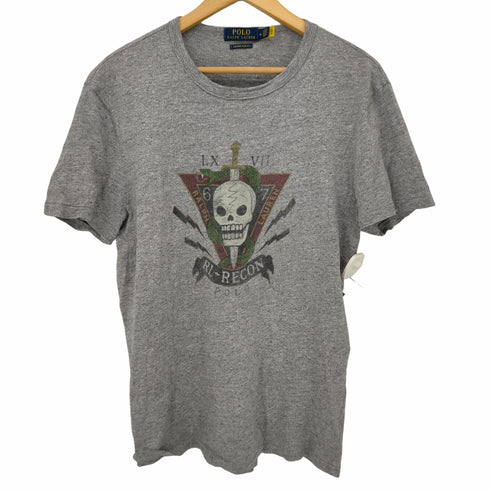 ポロラルフローレン POLO RALPH LAUREN スカルプリントTシャツ メンズ import:M