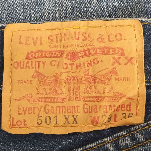 リーバイス Levis 501XX USA製 98年製 1955復刻 BIG E ボタン裏555刻印 デニム パンツ メンズ W29 L36