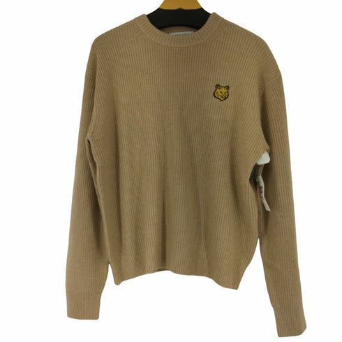 メゾンキツネ MAISON KITSUNE メゾンキツネ クルーネックニット BOLD FOX HEAD PATCH ニット メンズ JPN:S