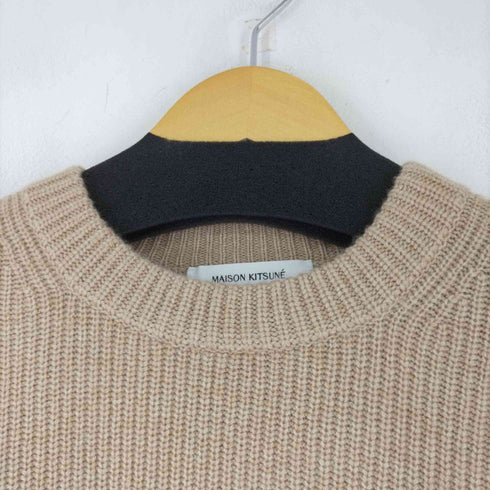 メゾンキツネ MAISON KITSUNE メゾンキツネ クルーネックニット BOLD FOX HEAD PATCH ニット メンズ JPN:S