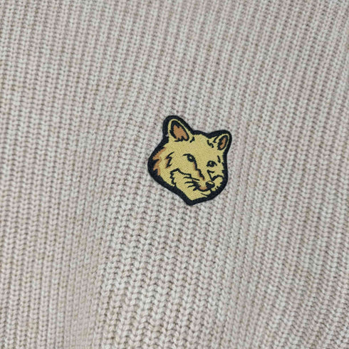 メゾンキツネ MAISON KITSUNE メゾンキツネ クルーネックニット BOLD FOX HEAD PATCH ニット メンズ JPN:S
