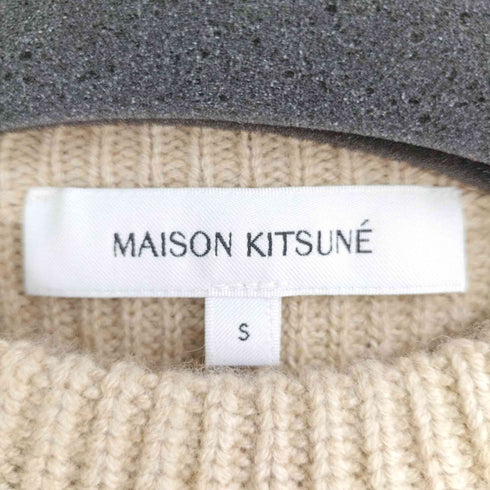 メゾンキツネ MAISON KITSUNE メゾンキツネ クルーネックニット BOLD FOX HEAD PATCH ニット メンズ JPN:S