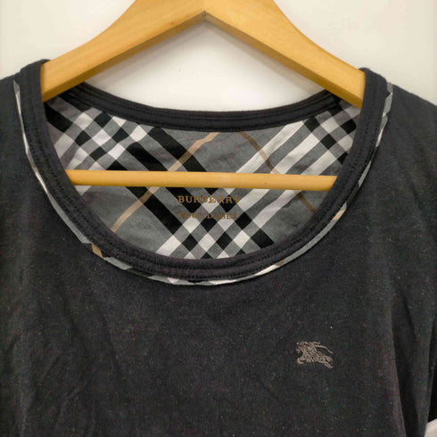 バーバリーブルーレーベル BURBERRY BLUE LABEL ワンポイントロゴ刺繍S/Sカットソー レディース EUR:38